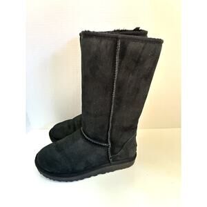 UGG Women's Classic Tall II Black Winter Boot 1016224 Size US 7